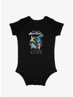Avatar: The Last Airbender Four Elements Infant Bodysuit