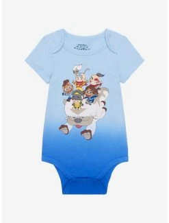 Avatar: The Last Airbender Chibi Gaang Dip-Dye Infant One-Piece - BoxLunch Exclusive