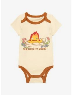 Studio Ghibli Howl's Moving Castle Calcifer Spark Infant One-Piece - BoxLunch Exclusive!