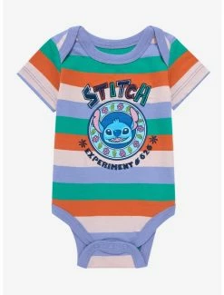 Disney Lilo & Stitch Experiment 626 Striped Infant One-Piece - BoxLunch Exclusive